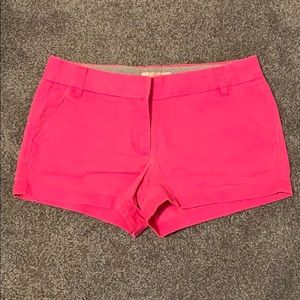 Jcrew pink 3” length shorts